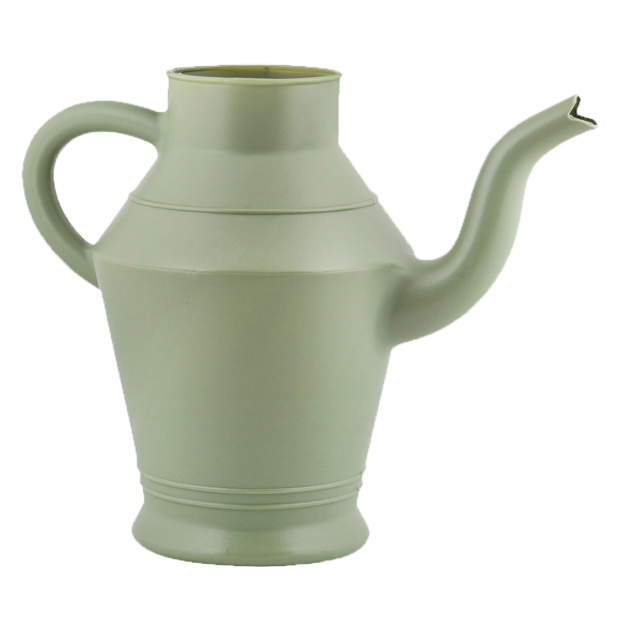 Vintage Plastic Watering Can - ↑ 22Cm - White - Blue - Green