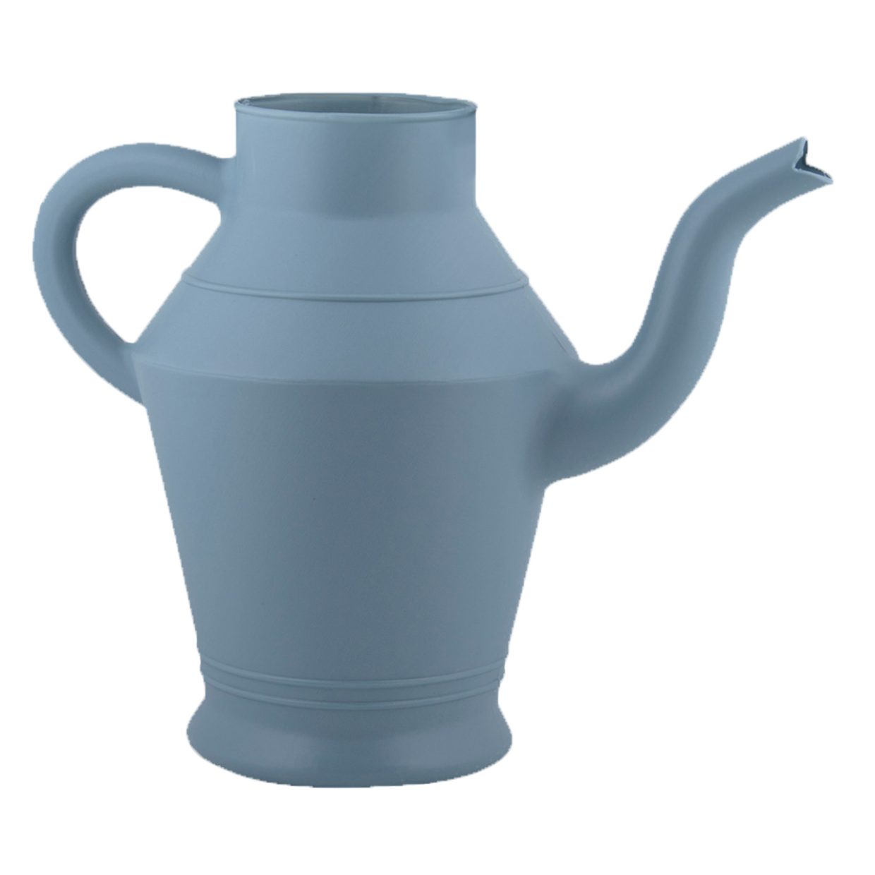 Vintage Plastic Watering Can - ↑ 22Cm - White - Blue - Green