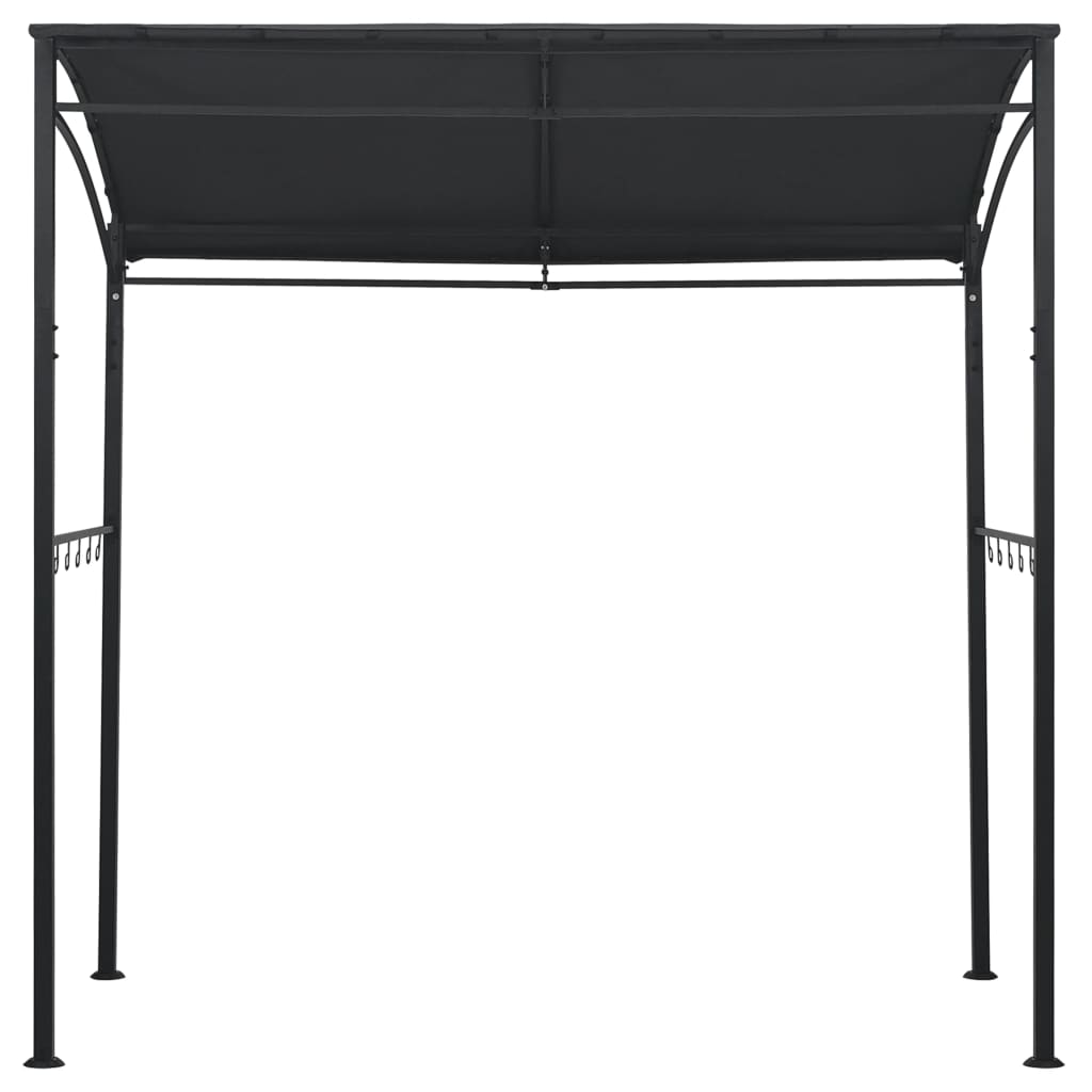 Barbecue Paviljoen 215X150X220 Cm Staal Antraciet Beige En Goud