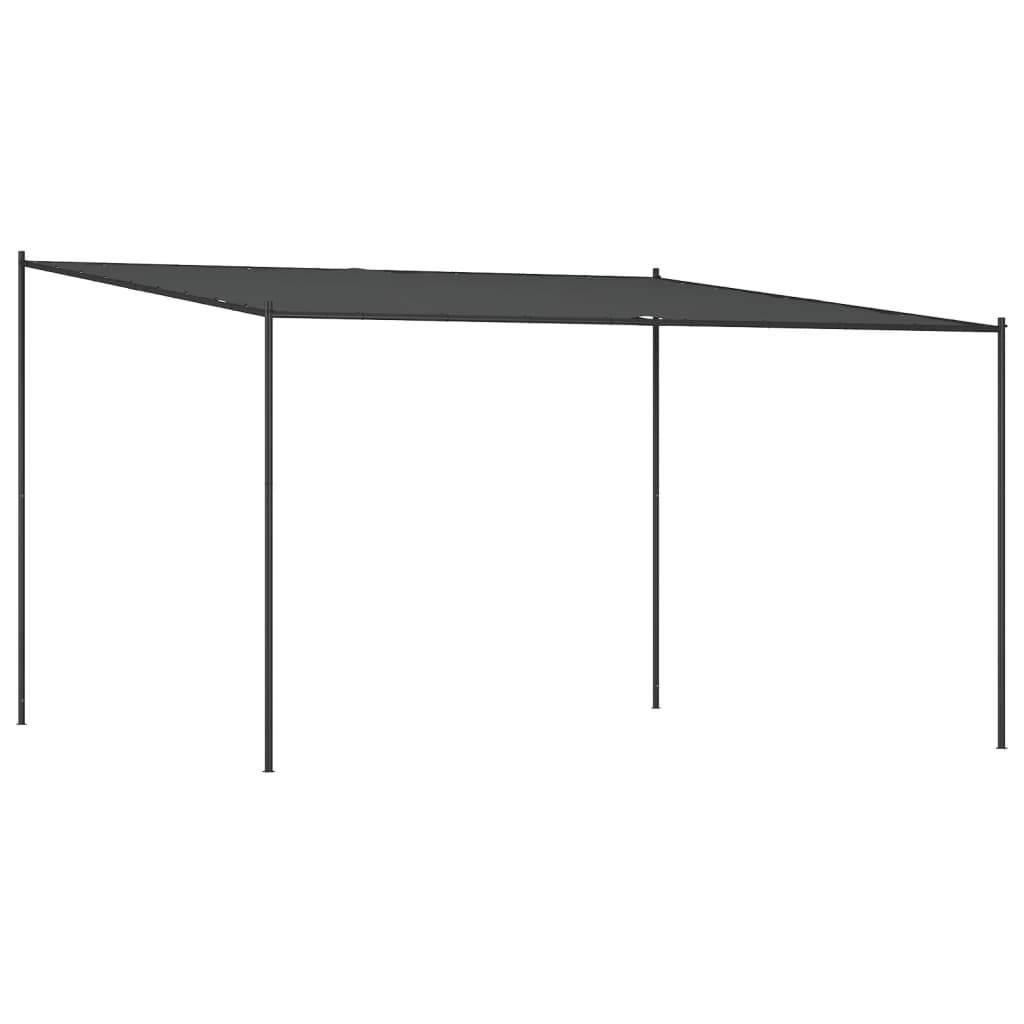 Prieel 4X4 M 180 G/M² Stof En Staal Antracietkleurig Lichtgrijs