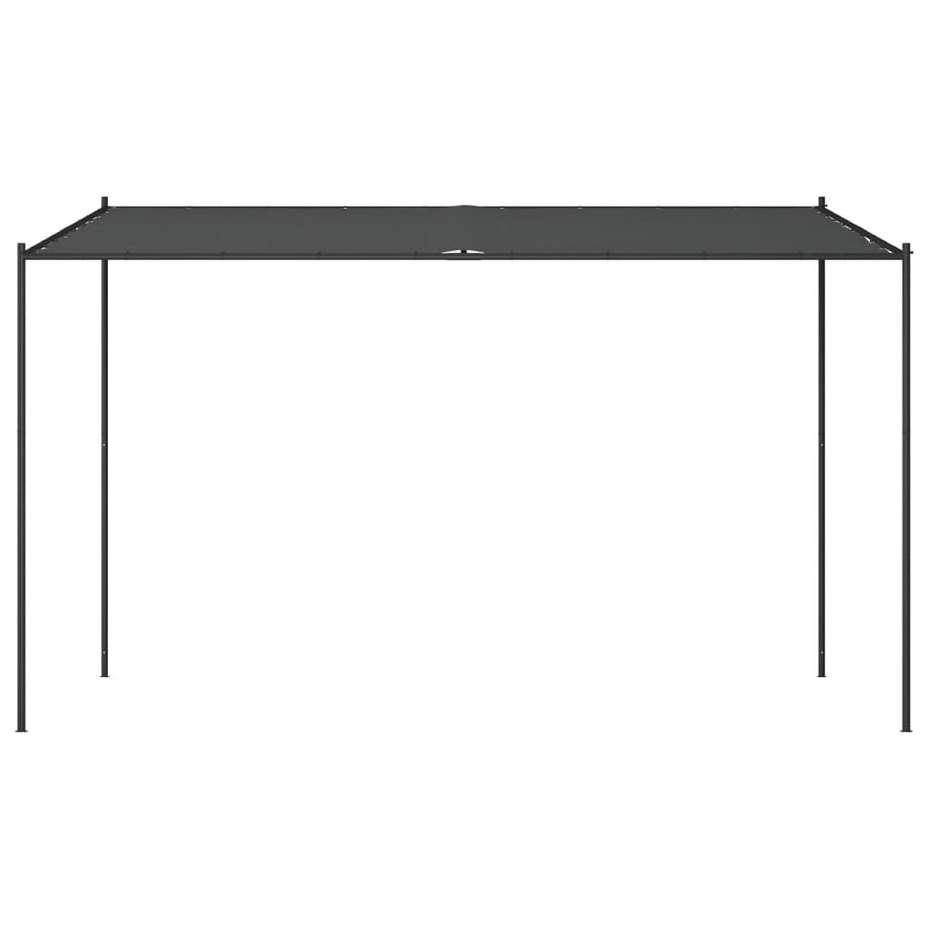 Prieel 4X4 M 180 G/M² Stof En Staal Antracietkleurig Lichtgrijs