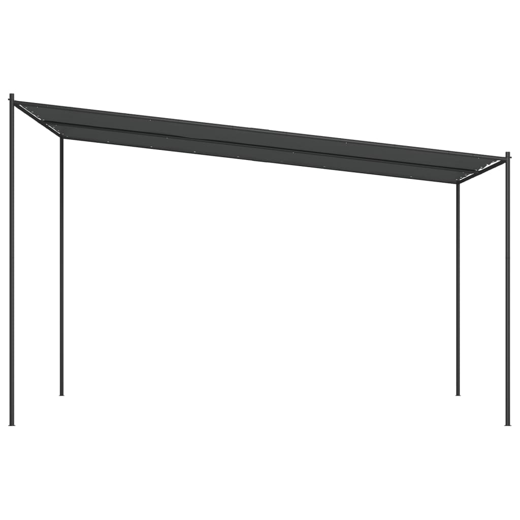 Prieel 4X4 M 180 G/M² Stof En Staal Antracietkleurig Lichtgrijs