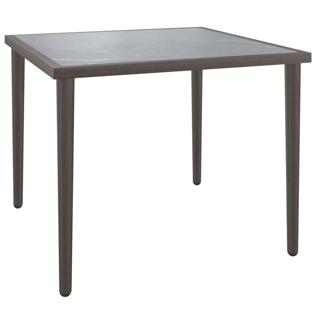 3-Delige Loungeset Met Kussens Poly Rattan Grijs