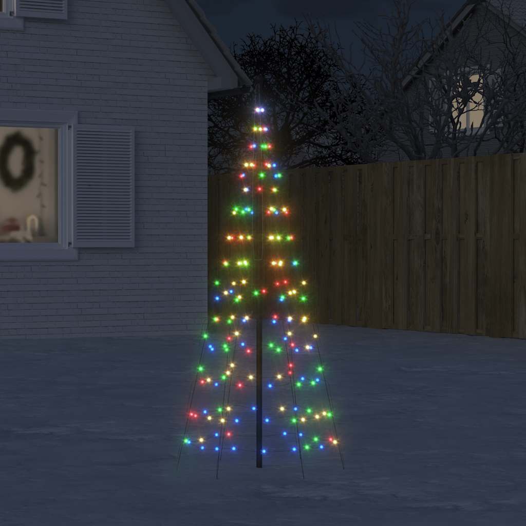 Led-Kerstboom Aan Vlaggenmast 3000 Leds Kleurrijk Multikleur