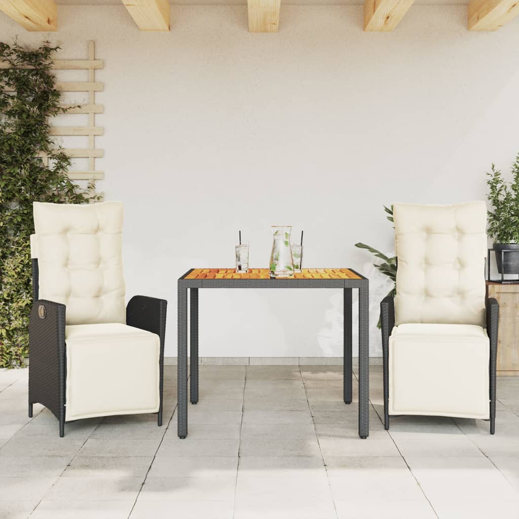7-Delige Tuinset Met Kussens Poly Rattan