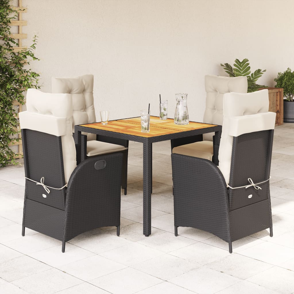 7-Delige Tuinset Met Kussens Poly Rattan