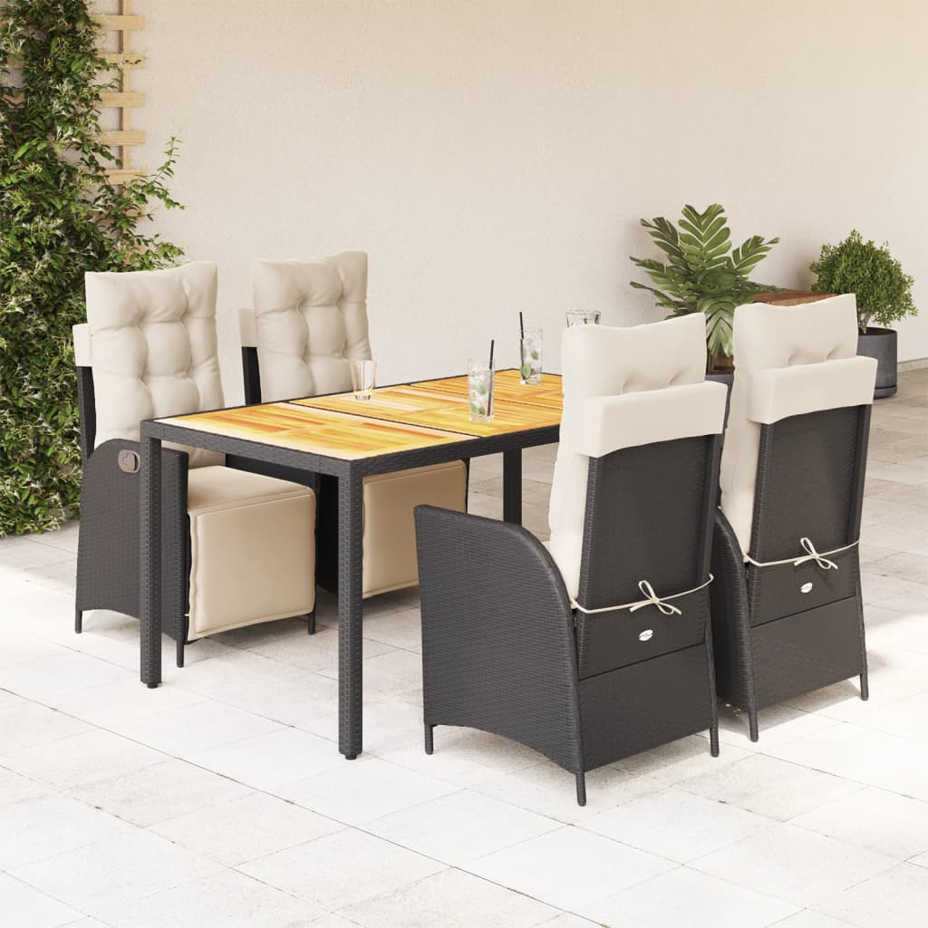 7-Delige Tuinset Met Kussens Poly Rattan