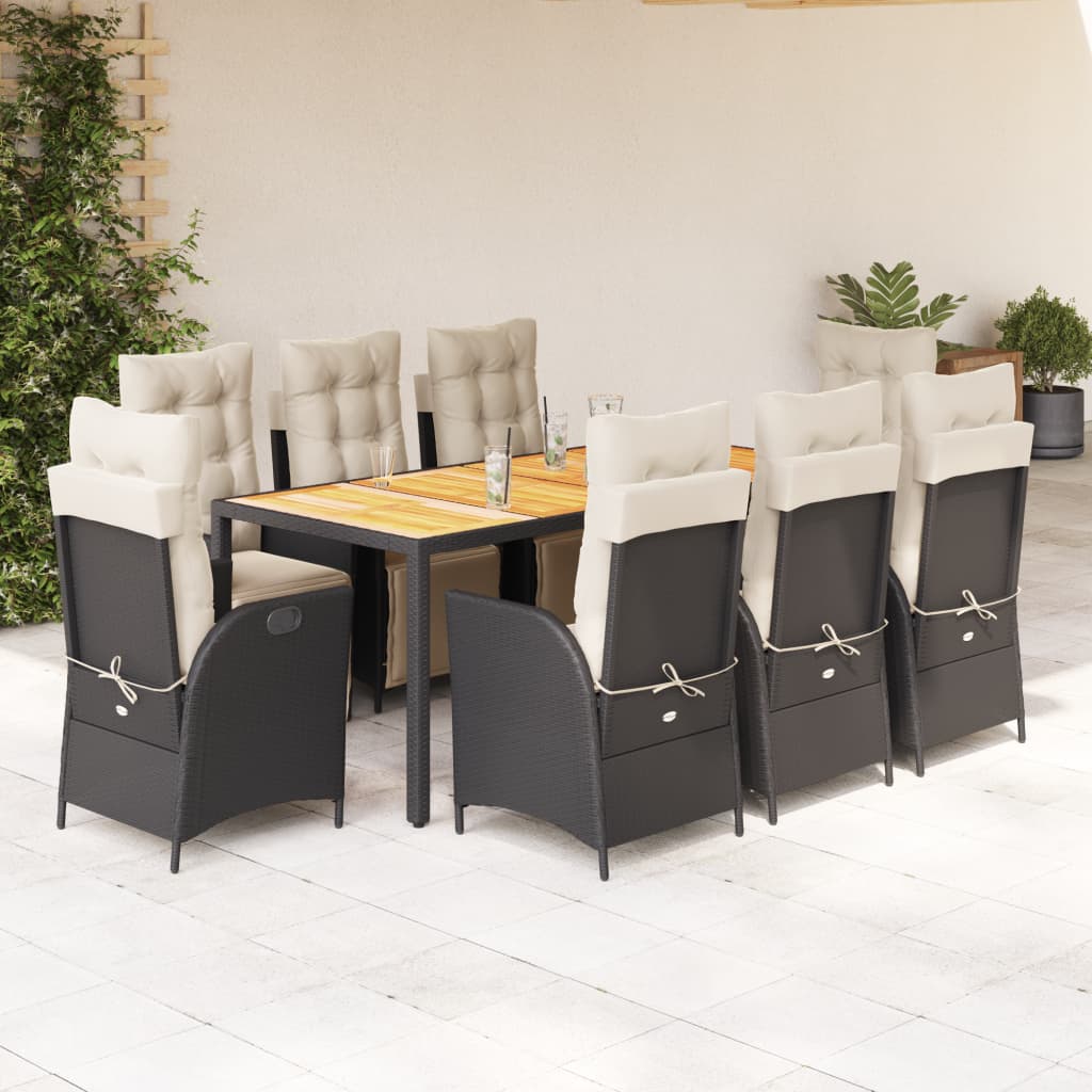 7-Delige Tuinset Met Kussens Poly Rattan