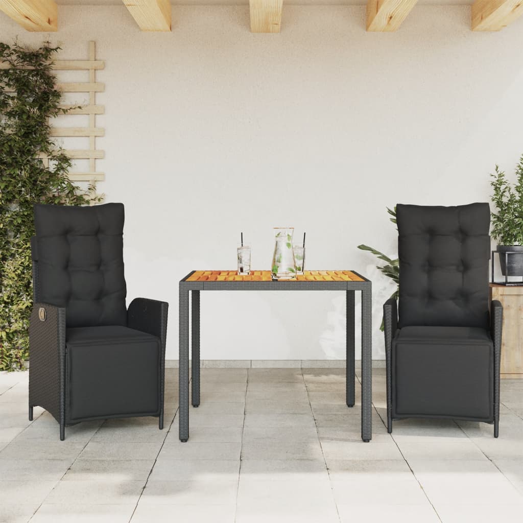 7-Delige Tuinset Met Kussens Poly Rattan