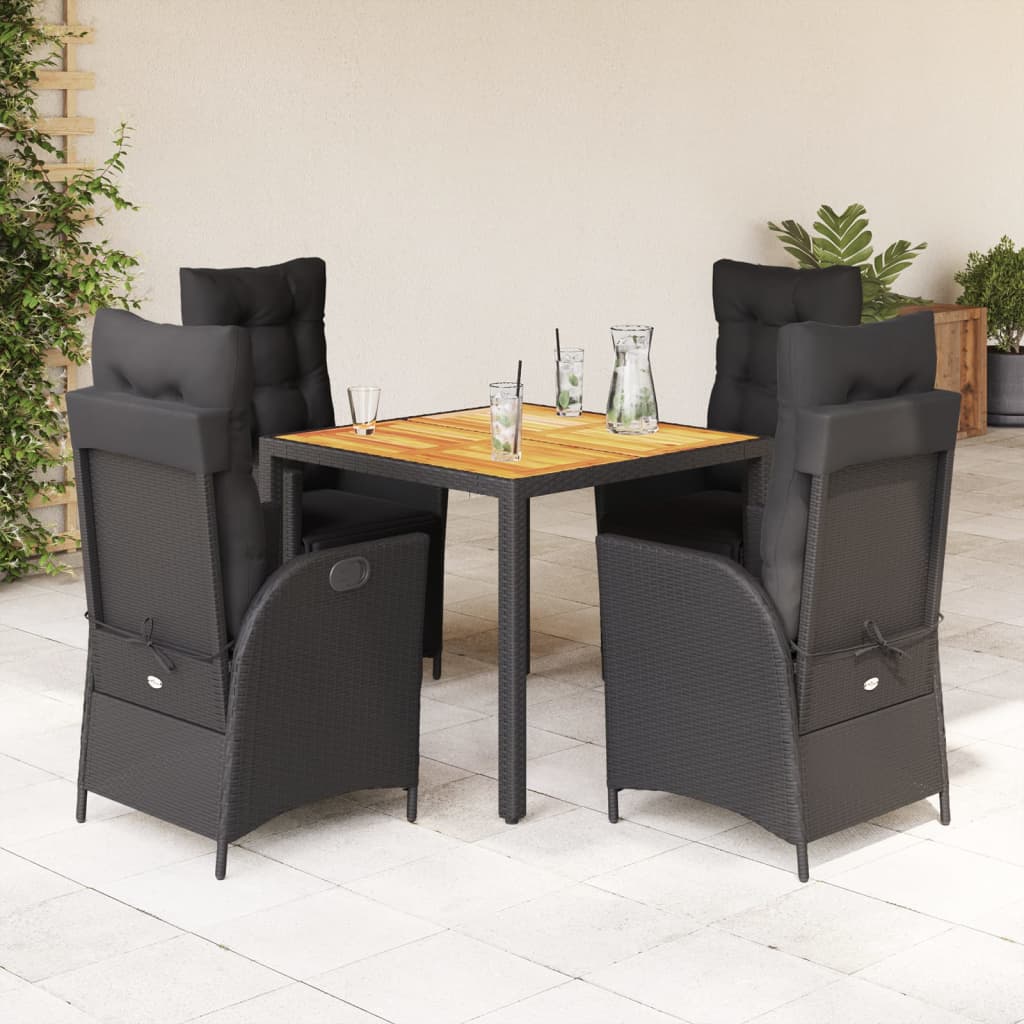 7-Delige Tuinset Met Kussens Poly Rattan