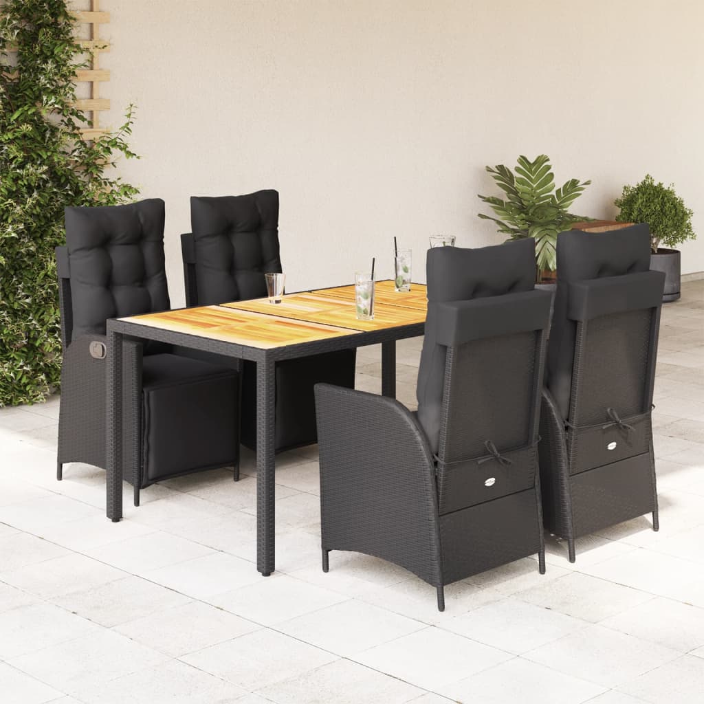 7-Delige Tuinset Met Kussens Poly Rattan