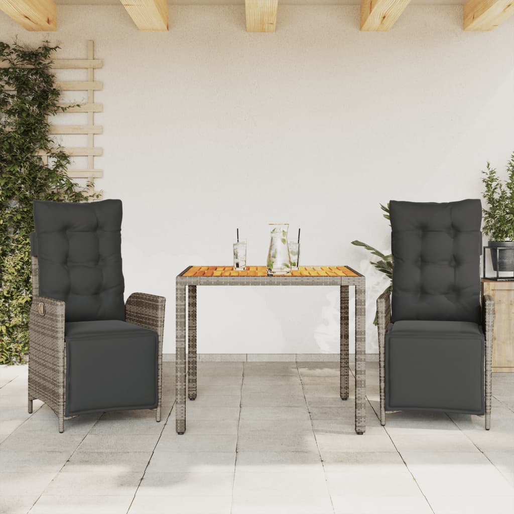 7-Delige Tuinset Met Kussens Poly Rattan