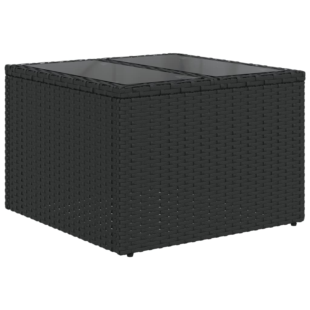 10-Delige Loungeset Met Kussens Poly Rattan