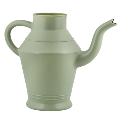 Vintage Plastic Watering Can - ↑ 22Cm - White - Blue - Green