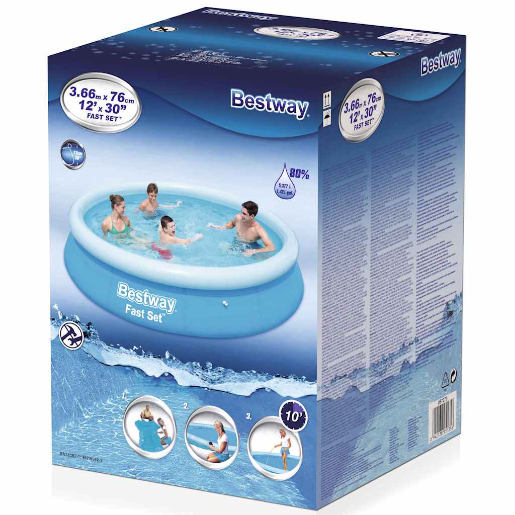 Bestway Zwembad Fast Set Opblaasbaar Rond 57273