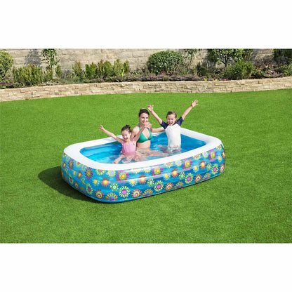 Bestway Kinderzwembad Opblaasbaar 229X152X56 Cm Blauw Grijs Sonoma