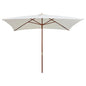 Parasol Met Houten Paal 200X300 Cm