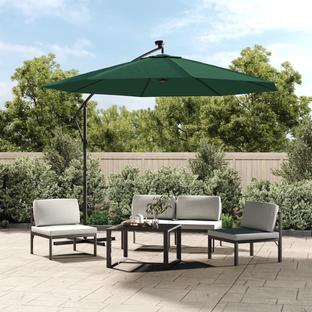 Zweefparasol Met Led En Stalen Paal