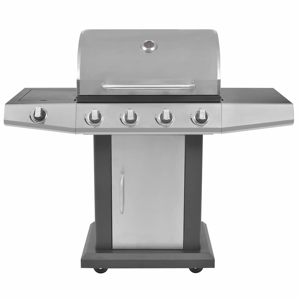 Gas Barbecue Grill Zilver Roestvrij Staal