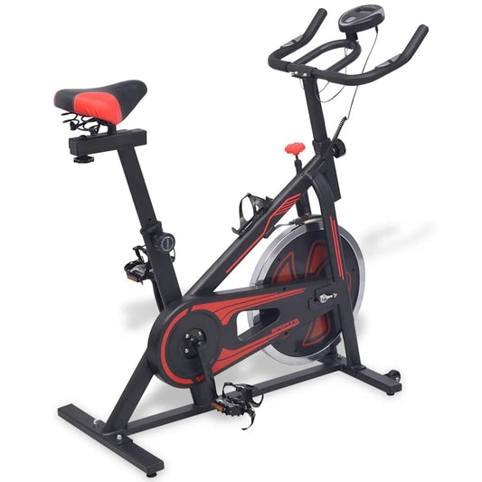Hometrainer Met Hartslagsensoren En Rood