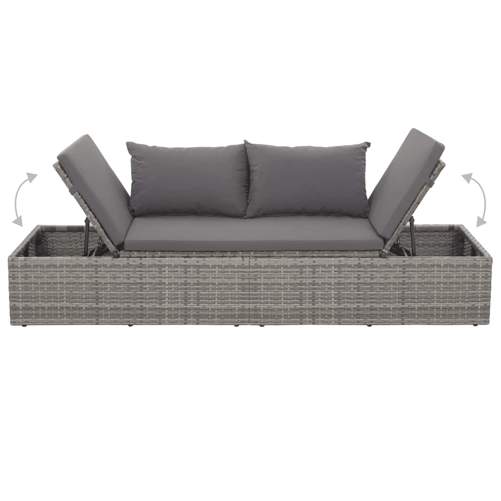 Tuinbed 195X60 Cm Poly Rattan