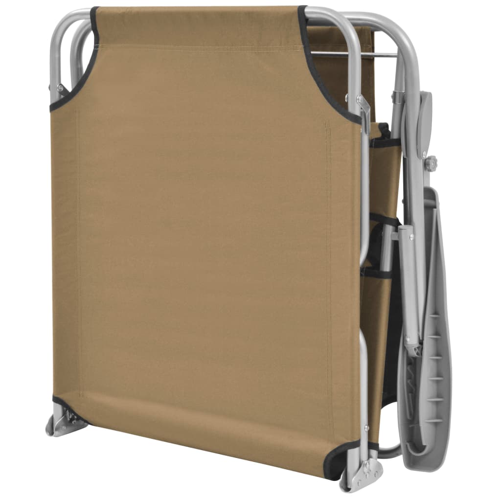 Ligbed Met Luifel Inklapbaar Staal