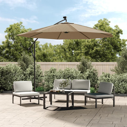 Zweefparasol Met Led En Stalen Paal