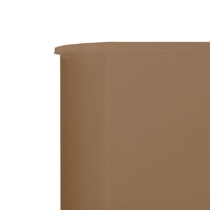 Windscherm 6-Panelen Stof Taupe
