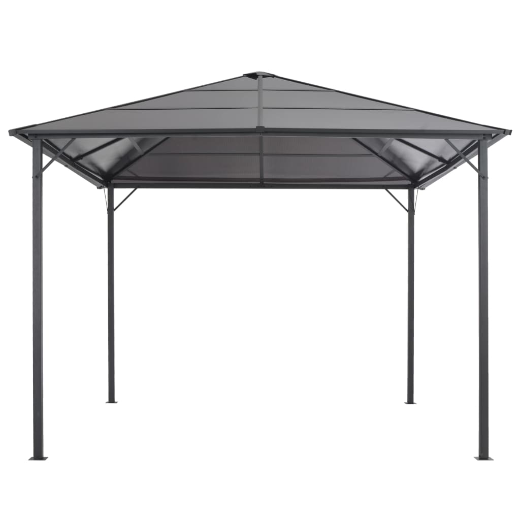 Prieel Met Dak Aluminium Antracietkleurig