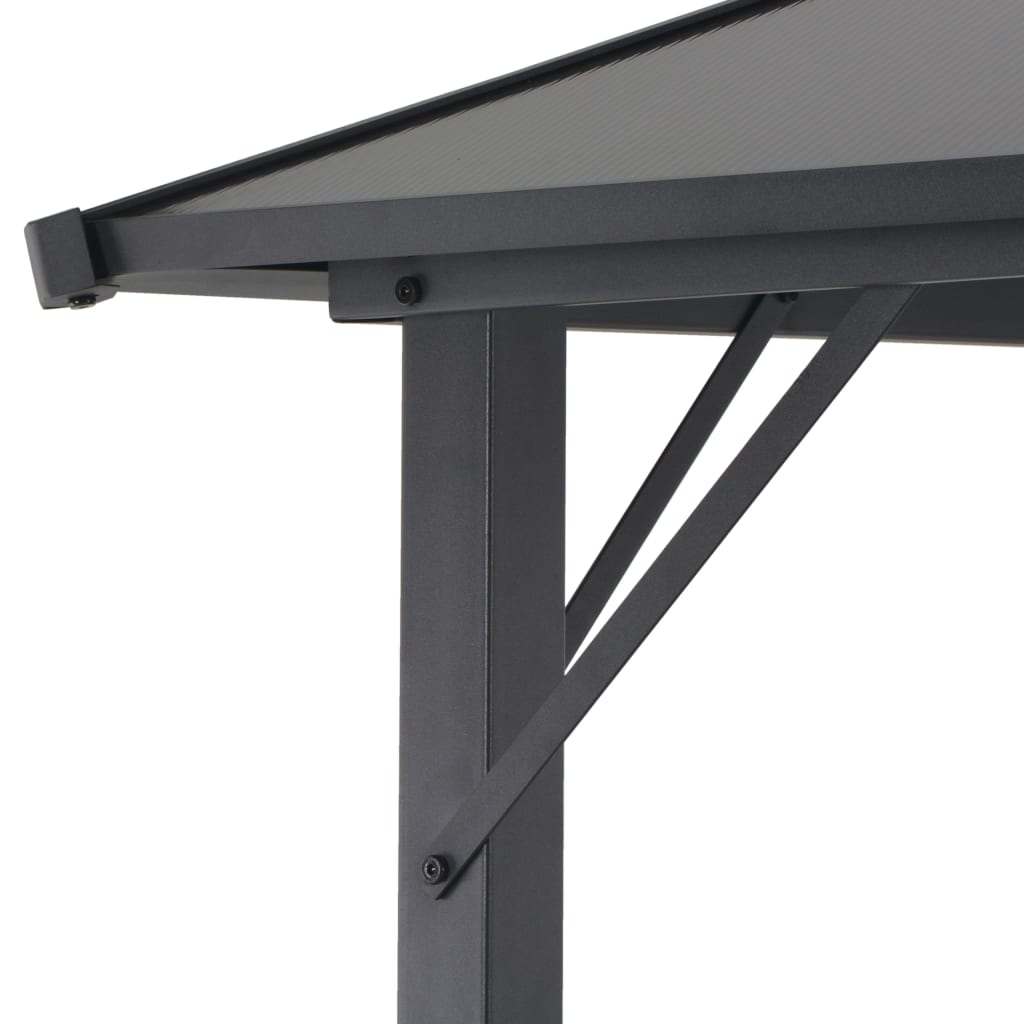 Prieel Met Dak Aluminium Antracietkleurig