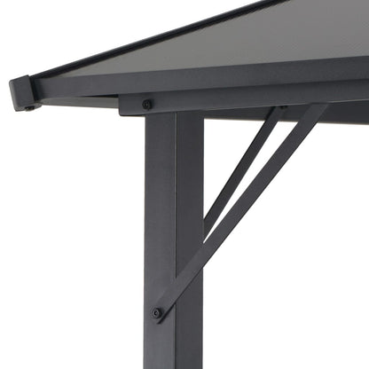 Prieel Met Dak Aluminium Antracietkleurig