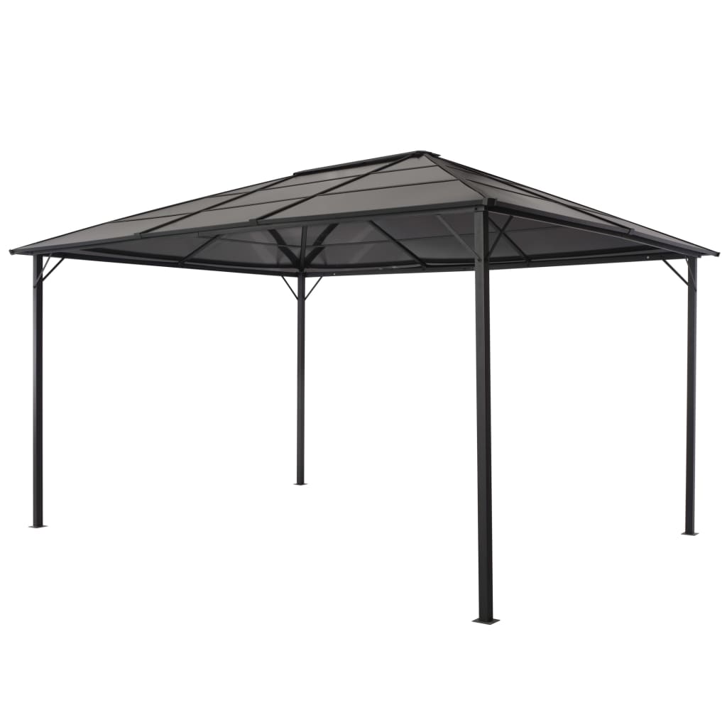 Prieel Met Dak Aluminium Antracietkleurig
