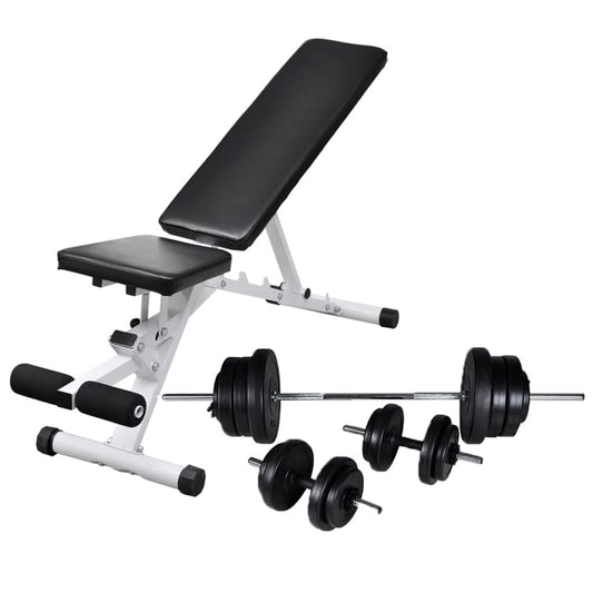 Trainingsbank Met Halterset 60,5 Kg