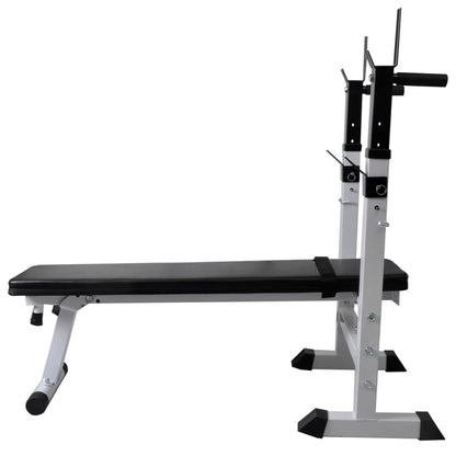 Trainingsbank Met Gewichtenrek En Halterset 60,5 Kg