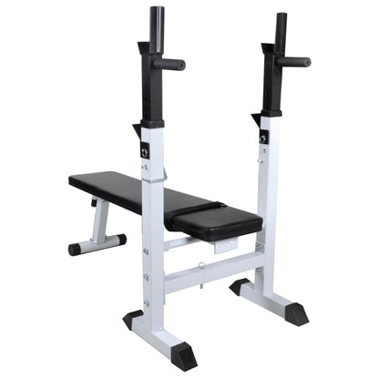 Trainingsbank Met Gewichtenrek En Halterset 60,5 Kg