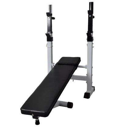 Trainingsbank Met Gewichtenrek En Halterset 60,5 Kg