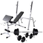 Trainingsbank Met Gewichtenrek En Halterset 60,5 Kg