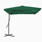 Parasol Met Stalen Paal 250X250 Cm Groen