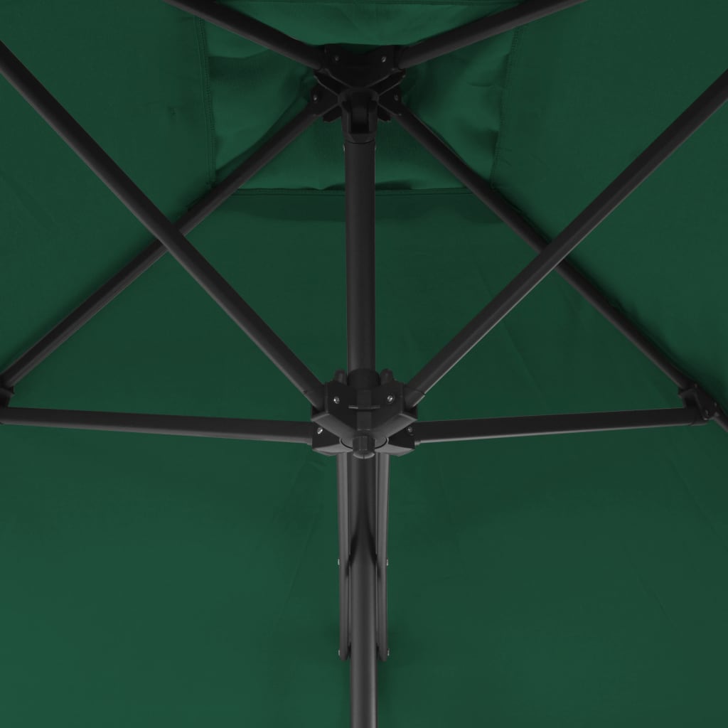 Parasol Met Stalen Paal 250X250 Cm Groen