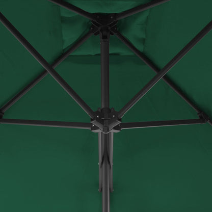 Parasol Met Stalen Paal 250X250 Cm Groen