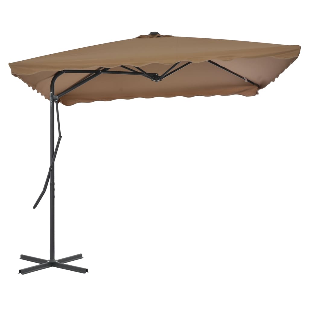 Parasol Met Stalen Paal 250X250 Cm Groen
