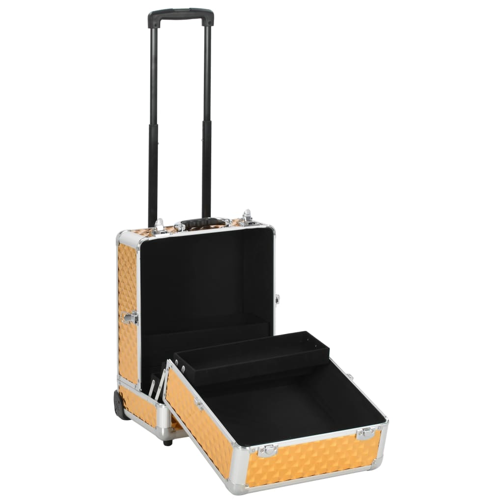 Make-Up Trolley 35X29X45 Cm Aluminium Kleurig