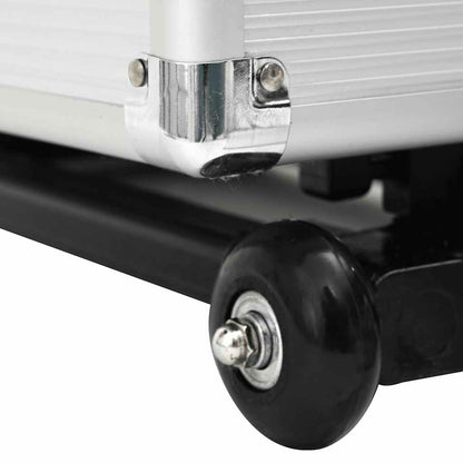 Pilotentrolley Aluminium Zilverkleurig