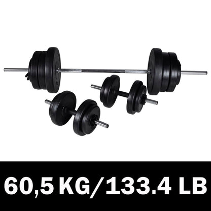 Halterset Met Gewichten 60 Kg