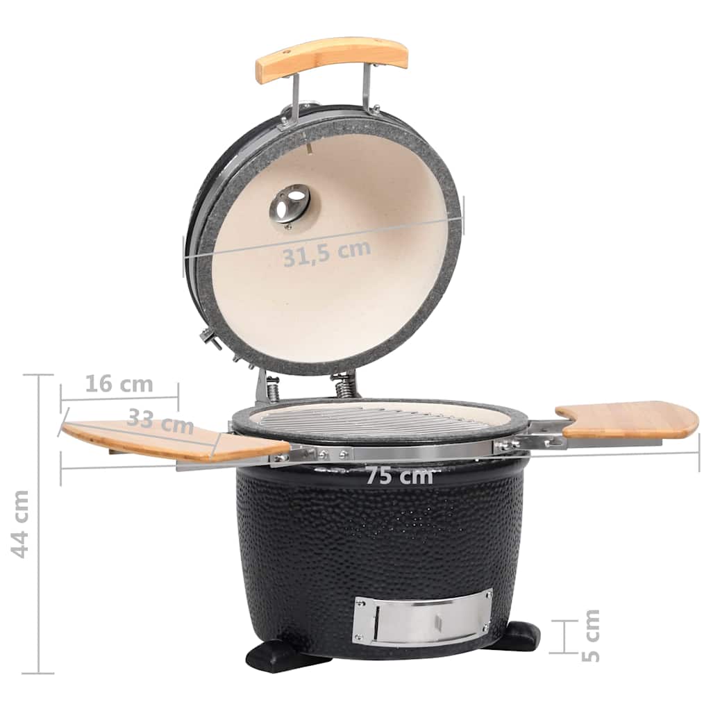 Kamado Barbecue Grill Smoker Keramisch 44 Cm