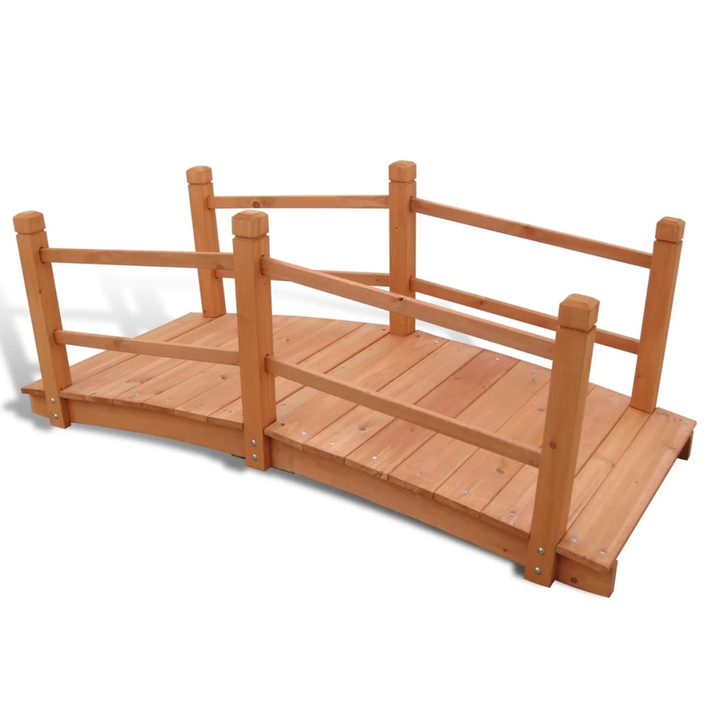 Tuinbrug 140X60X56 Cm Massief Vurenhout