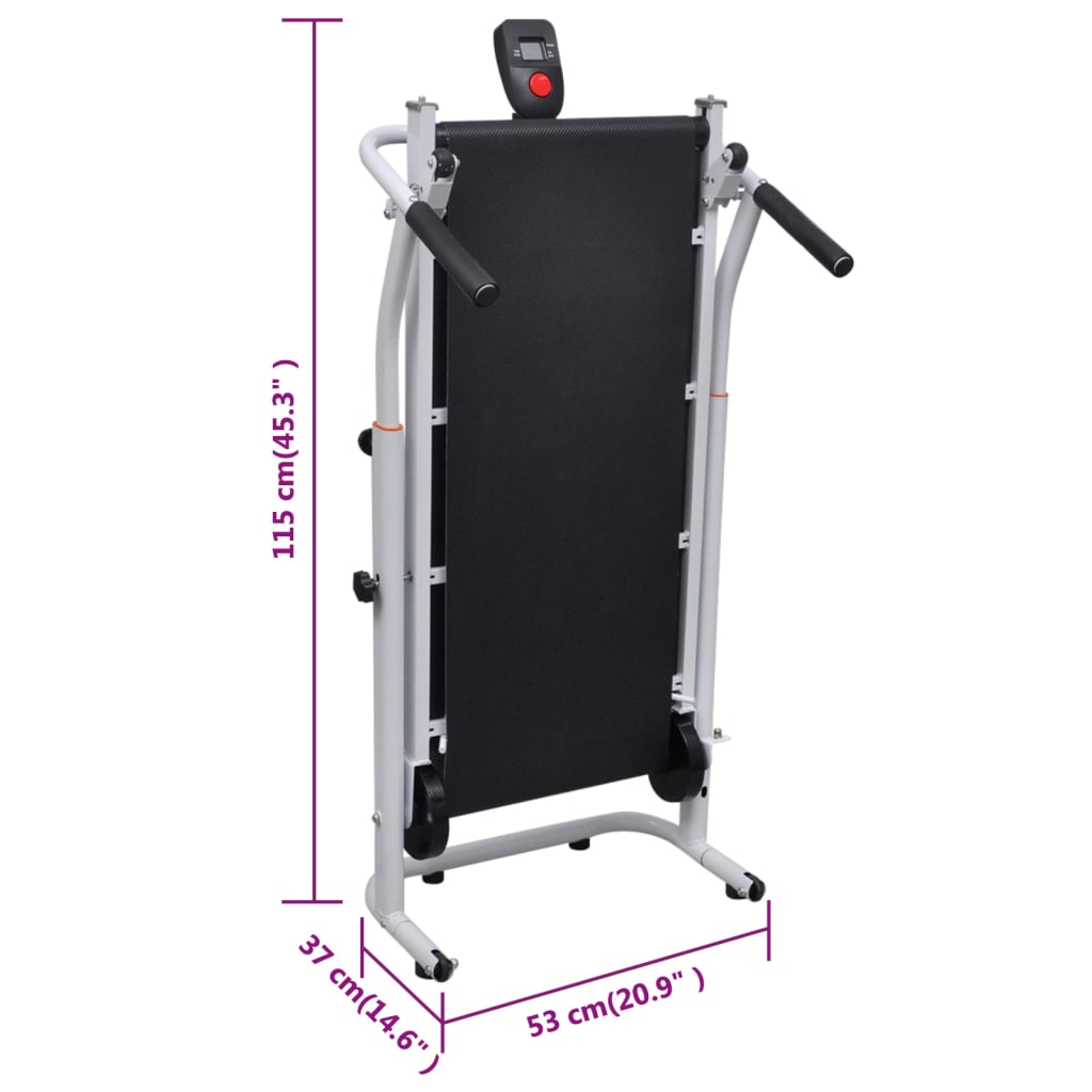 Mini-Loopband Inklapbaar 93X36 Cm Zwart