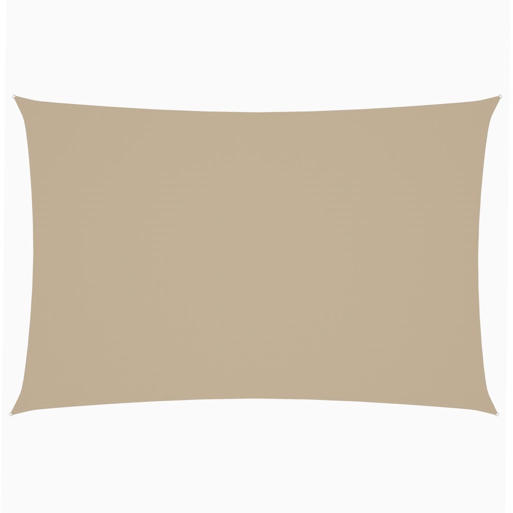 Zonnescherm Rechthoekig Oxford Stof Beige