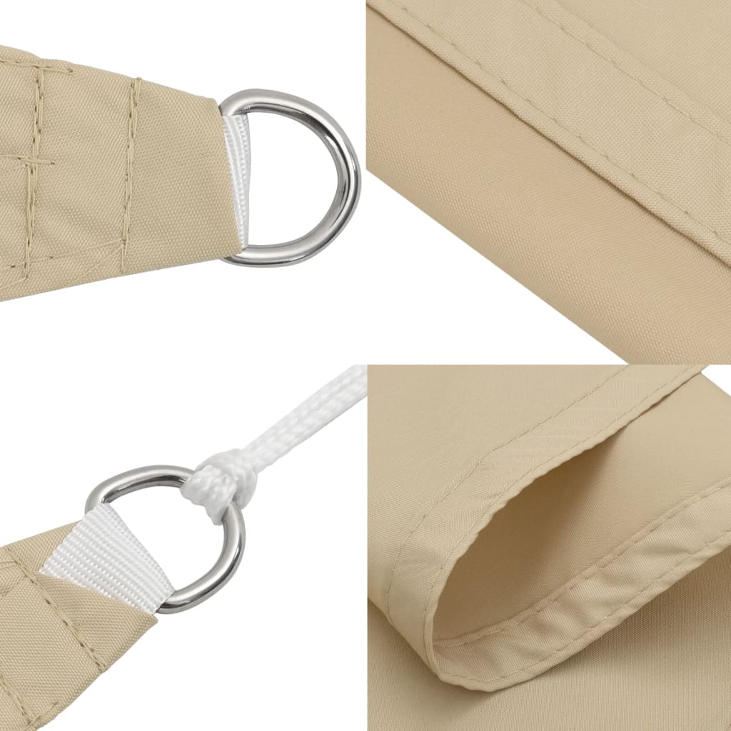 Zonnescherm Rechthoekig Oxford Stof Beige