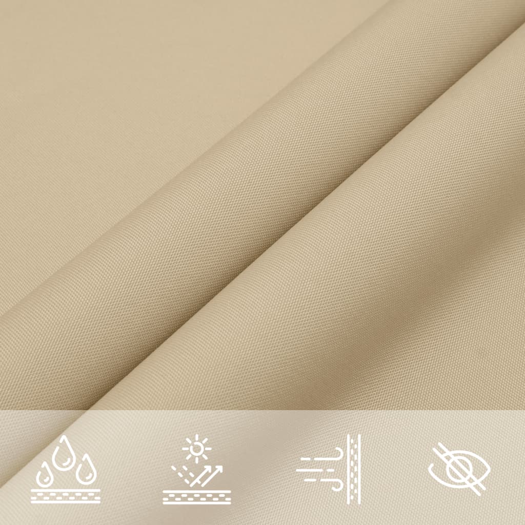 Zonnescherm Rechthoekig Oxford Stof Beige